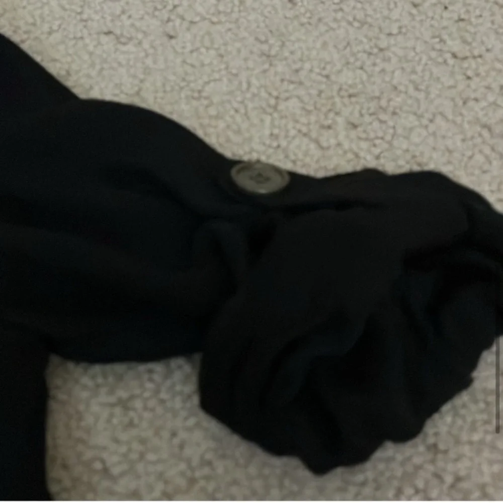 Vintage Y2K Grunge Bomber Black Zip-Up Jacket, lightweight, adjustable, xs/s - Picture 4 of 8